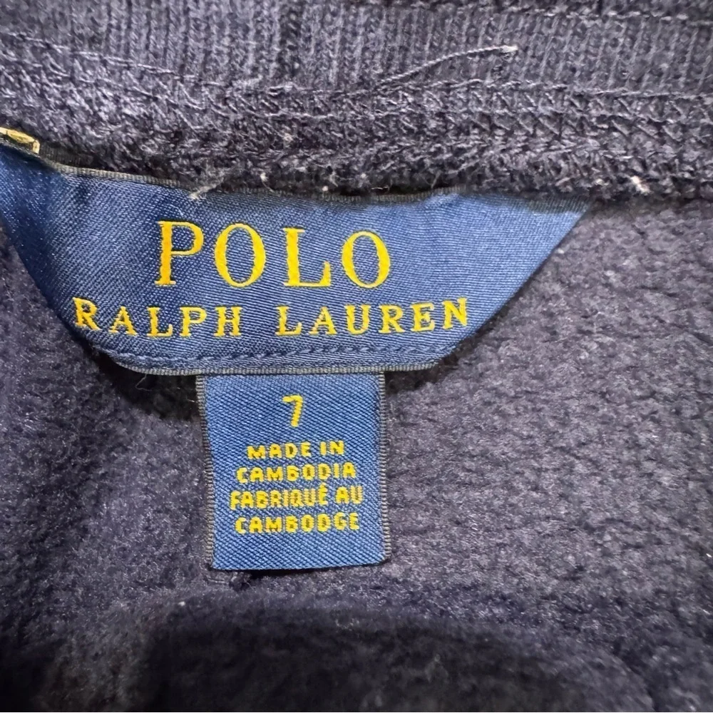 Polo Ralph Lauren Boys Set Red Tee Shirt Sz 8 & Navy Blue Sweatpants Sz 7
